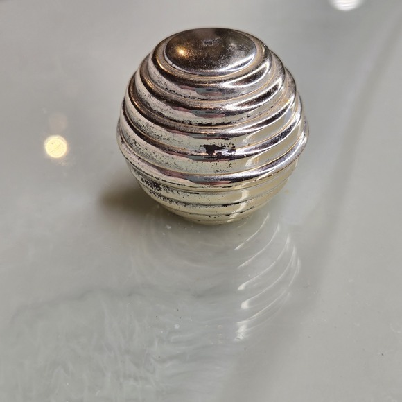 Vintage Faux Jade Acrylic Hexagon Ice Bucket W/lid Barware Cocktail - Picture 7 of 11